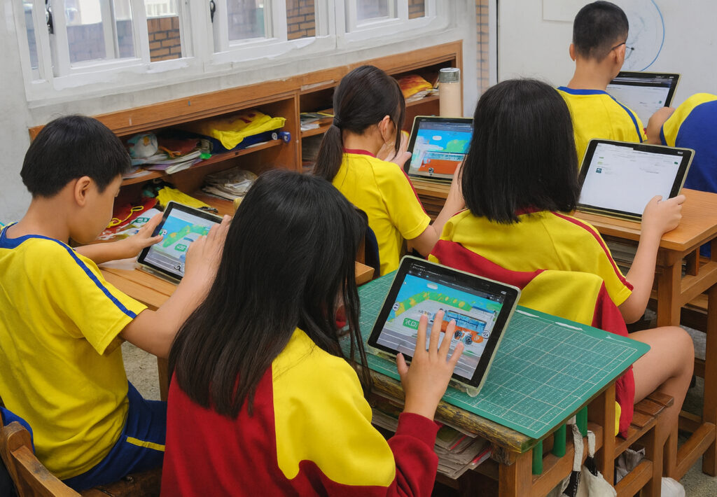 每日近30名孩童交通傷亡 靖娟、遠通、uTagGo 合推線上道安遊戲進校園 遠通、uTagGo攜手靖娟基金會推動《校外教學安全Go》線上闖關遊戲進校,方便老師、同學使用平板、電腦等數位工具學習道安。(遠通電收提供)