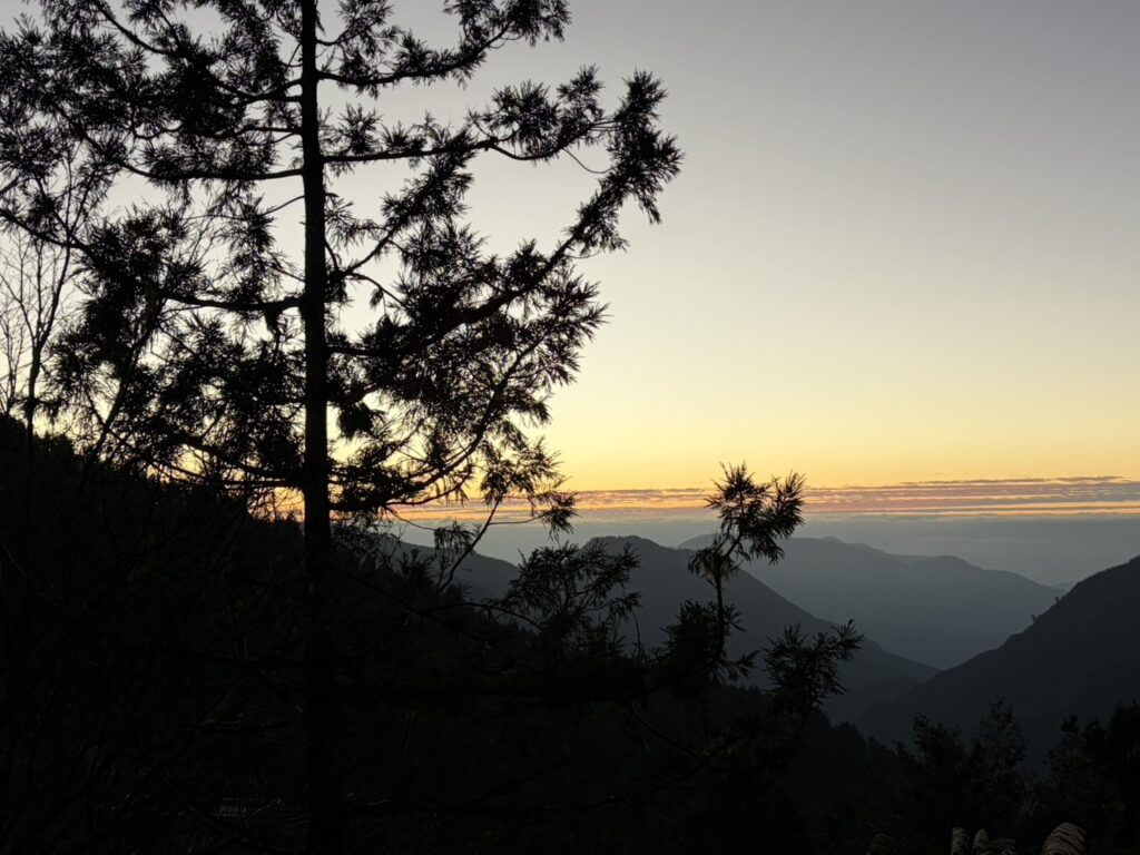 太平山氣溫4度山莊木棧台結霜 遊客雪白世界喜迎日出 太平山氣溫4度山莊木棧台結霜 遊客雪白世界喜迎日出