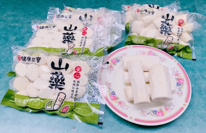 新北好味迎新年 冬季進補吃山藥正當時 18 《圖說》去皮冷凍穴管栽培真空山藥圖片。〈農業局提供〉