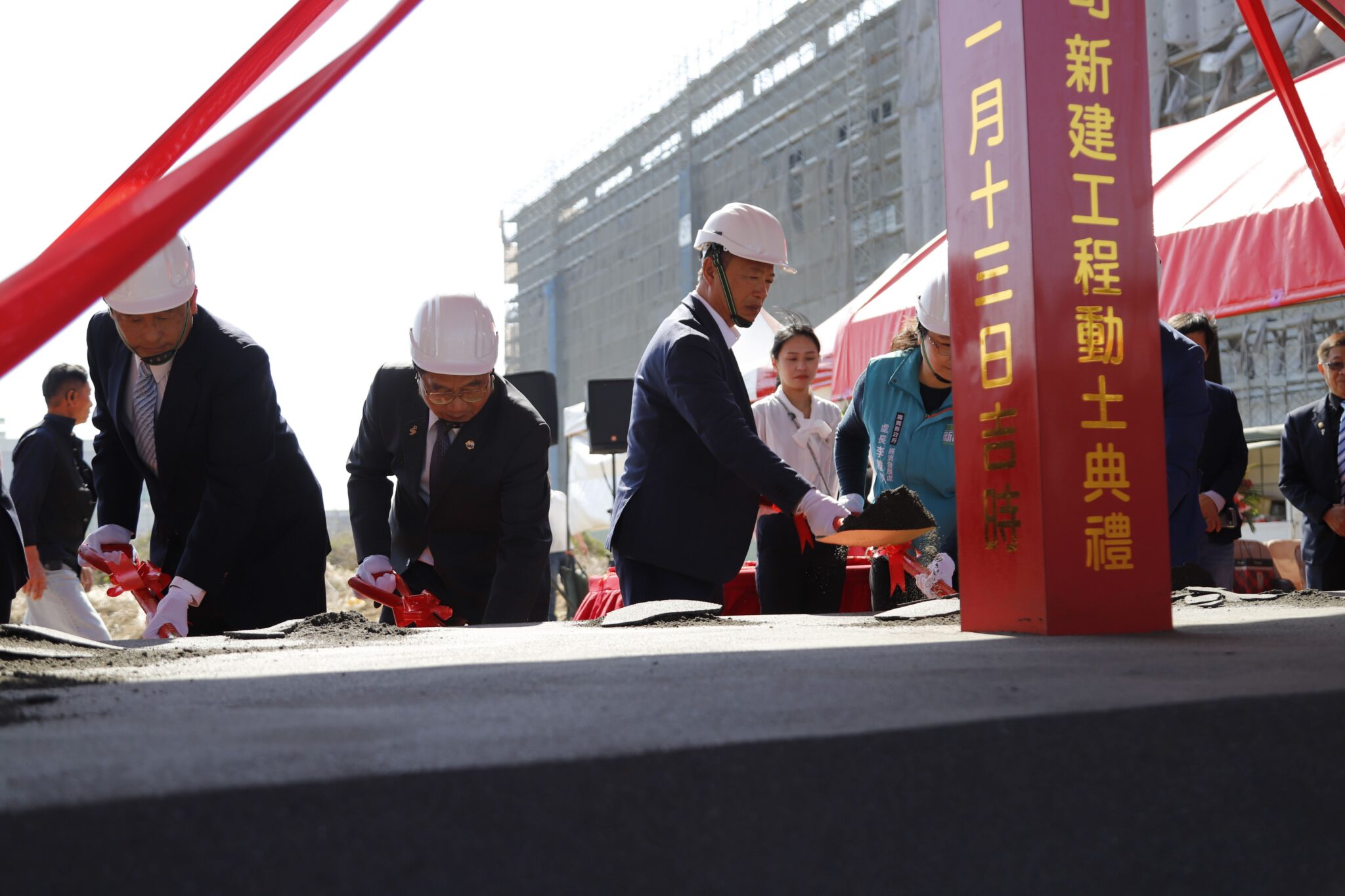 縣長翁章梁出席緯承實業股份有限公司　馬稠後新廠動土典禮