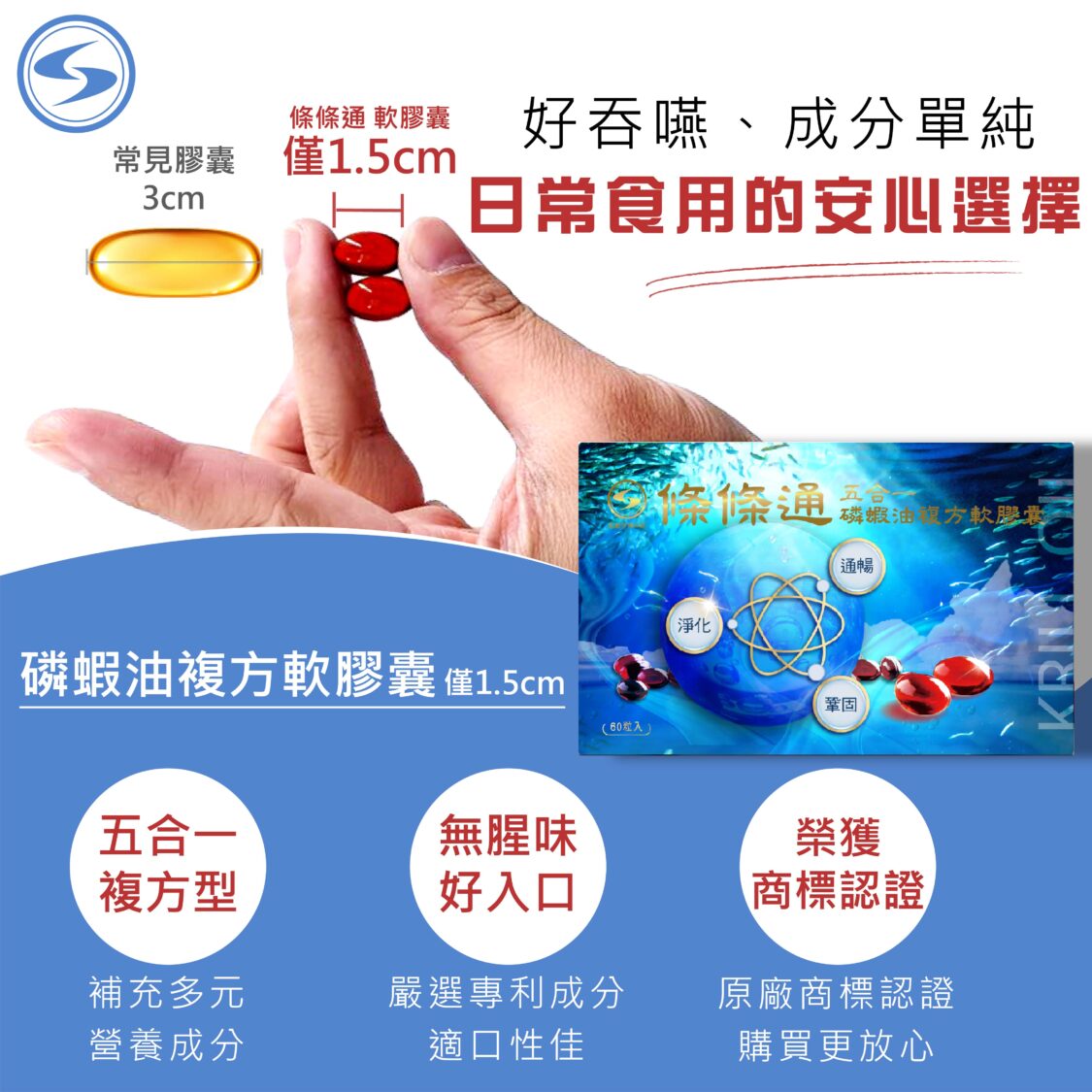 讓保養變簡單!「起動生技」明星產品進駐台安藥局 打造隨身健康補給站 條條通精選五大好油,適合日常營養補給。(圖/起動生技提供)