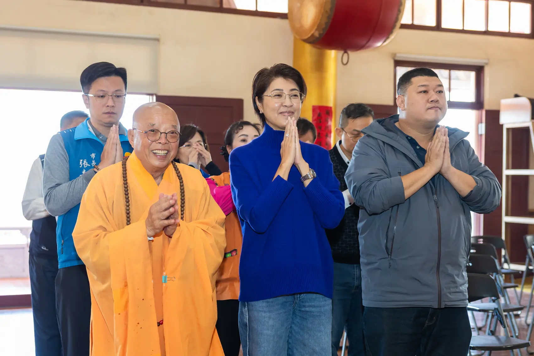 國姓鄉清德寺歲末聯歡盛會　祥獅獻瑞迎新春　春聯墨寶傳祝福