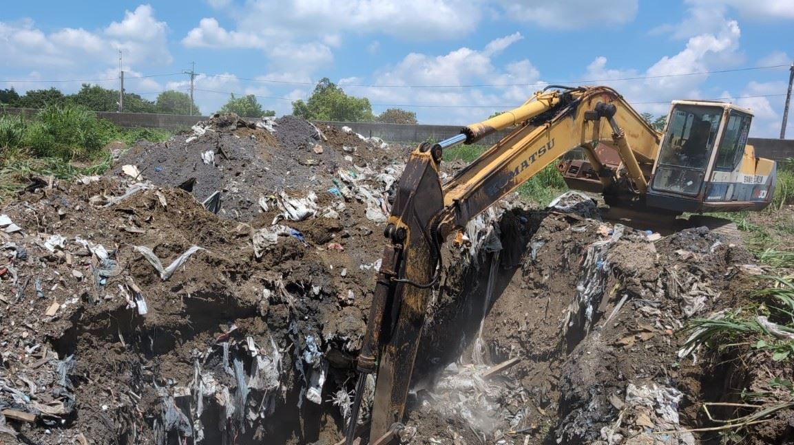 嘉義縣環保局跨域聯防　科技執法共同破獲跨縣市非法棄置集團
