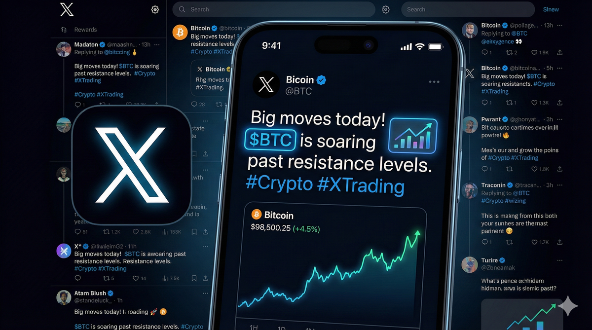 X進軍金融交易?「Smart-Cashtags」」整合加密貨幣即時報價 X進軍金融交易?「Smart-Cashtags」」整合加密貨幣即時報價