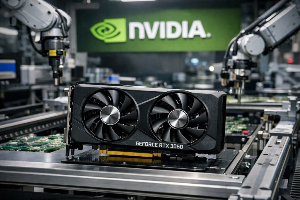 記憶體荒引爆舊卡新商機?傳輝達重啟RTX 3060生產線 記憶體荒引爆舊卡新商機?傳輝達重啟RTX 3060生產線