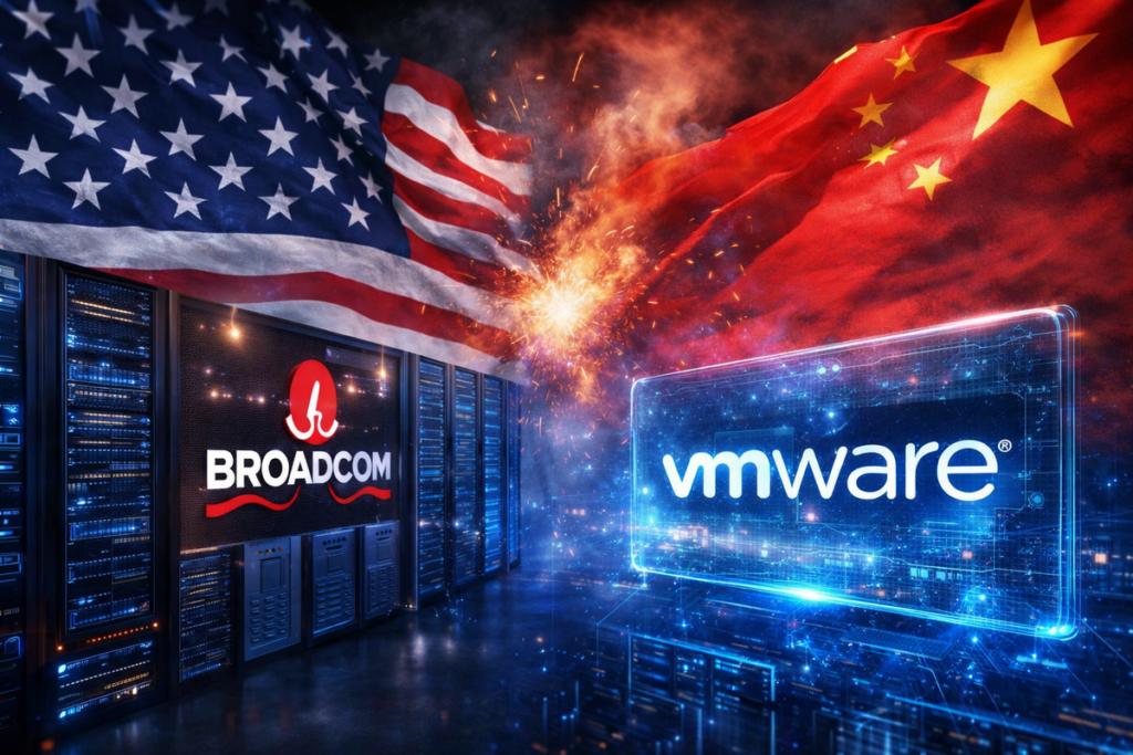 中國祭「軟體封殺令」反制美國!博通旗下VMware成標靶股價重挫 中國祭「軟體封殺令」反制美國!博通旗下VMware成標靶股價重挫