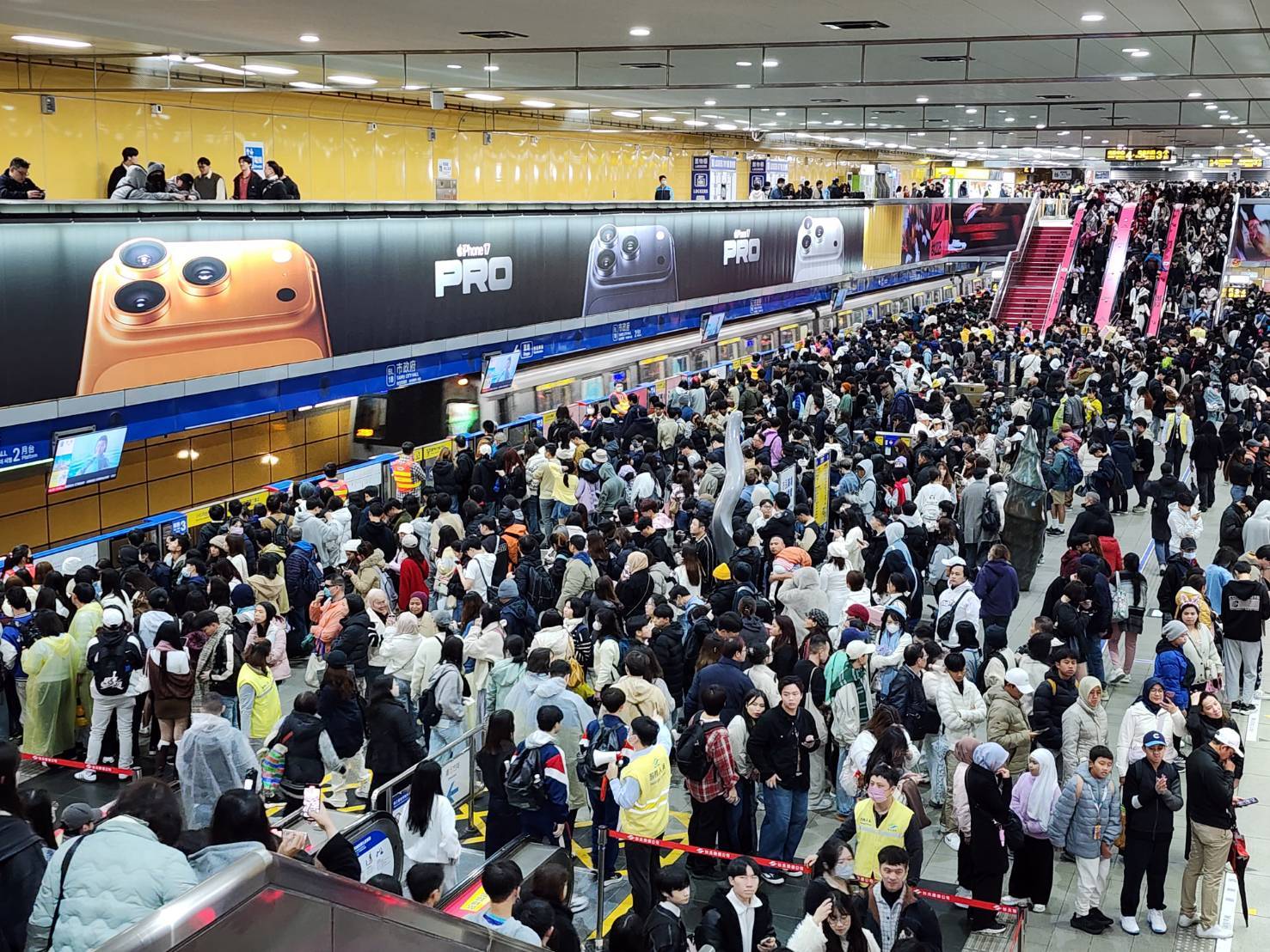 北捷跨年疏運順利完成 全系統運量突破304萬人次 北捷跨年疏運順利完成 全系統運量突破304萬人次