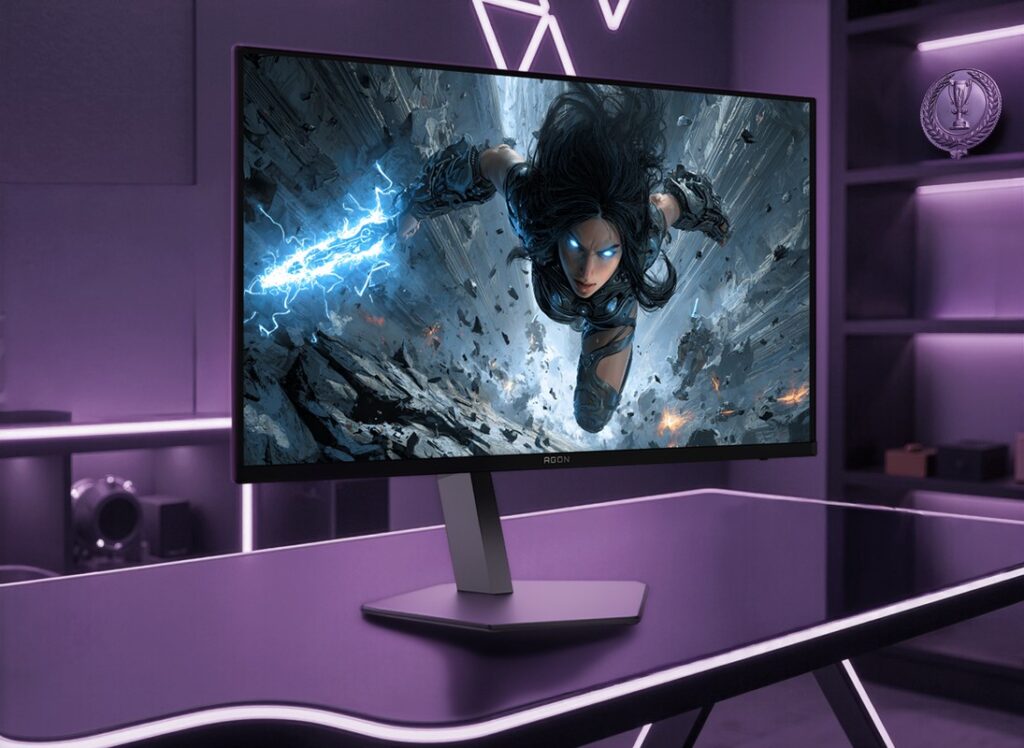 AGON by AOC首款32吋4K QD-OLED專業電競顯示器AG326UZD全新上市！240 Hz、0.03ms打造零殘影戰場