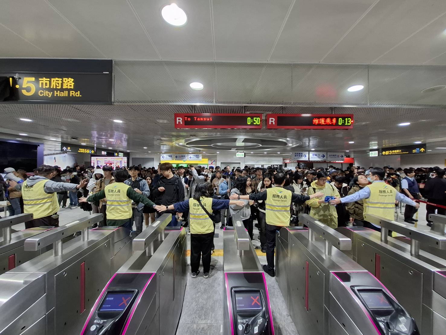 北捷跨年疏運順利完成 全系統運量突破304萬人次 北捷跨年疏運順利完成 全系統運量突破304萬人次