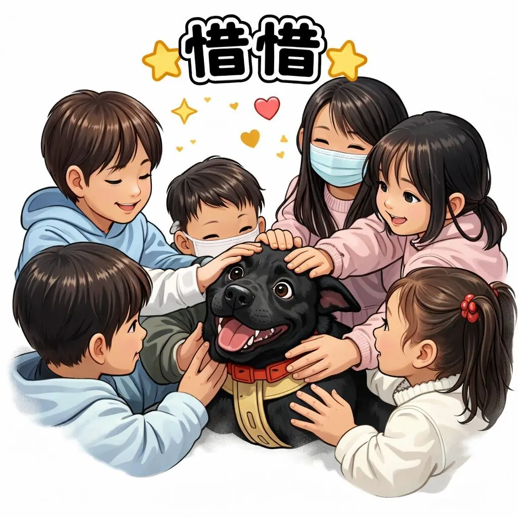 湖田實小三肢校犬「安生」進駐校長室　打造校園溫暖生命教育