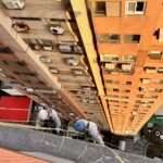 新北市淡水區社區外牆採光罩更新工程施工