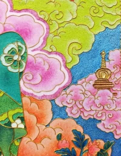 掐絲唐卡賞析(上) 星雲大師掐絲唐卡:把「人間佛教」的弘法足跡,織進金絲與祥雲之間 掐絲唐卡賞析(上) 星雲大師掐絲唐卡:把「人間佛教」的弘法足跡,織進金絲與祥雲之間