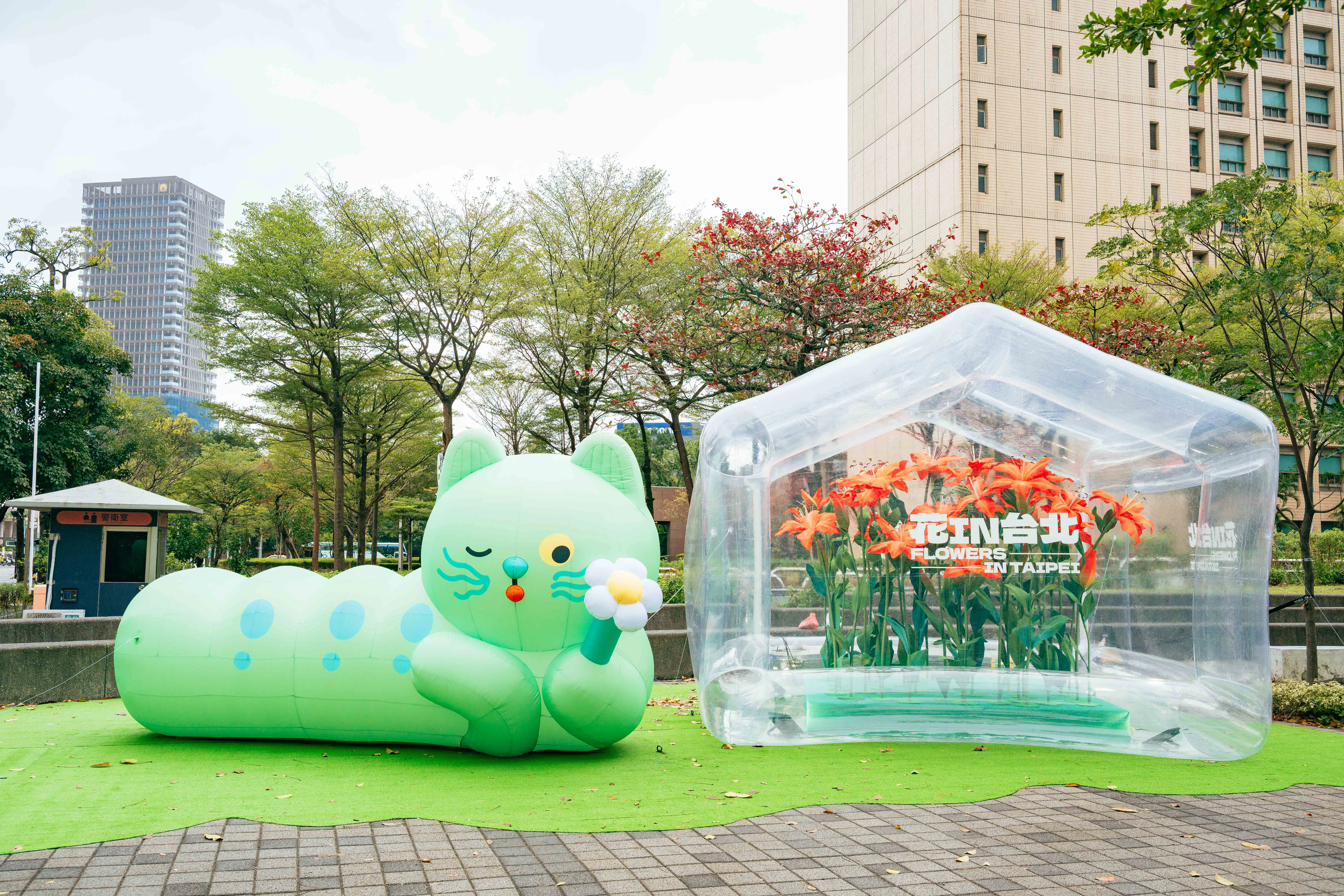 超人氣插畫角色「喵喵」化身巨偶　北市府廣場必拍打卡點