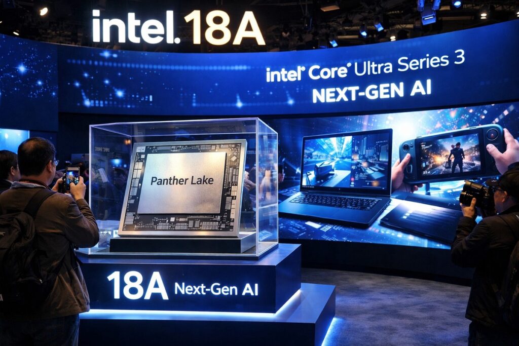 英特爾18A製程首發!Panther Lake AI筆電晶片CES亮相 英特爾18A製程首發!Panther Lake AI筆電晶片CES亮相