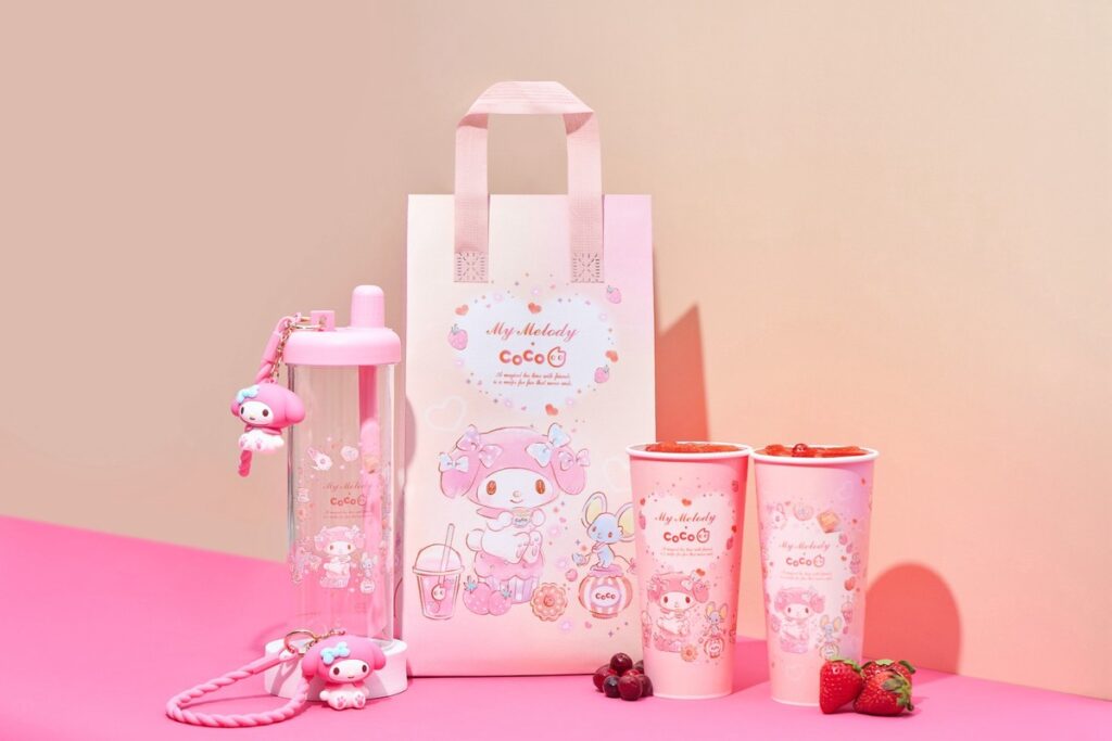 美樂蒂粉快衝！CoCo 聯名美樂蒂推出2026 首場「莓好約會」雙果飲