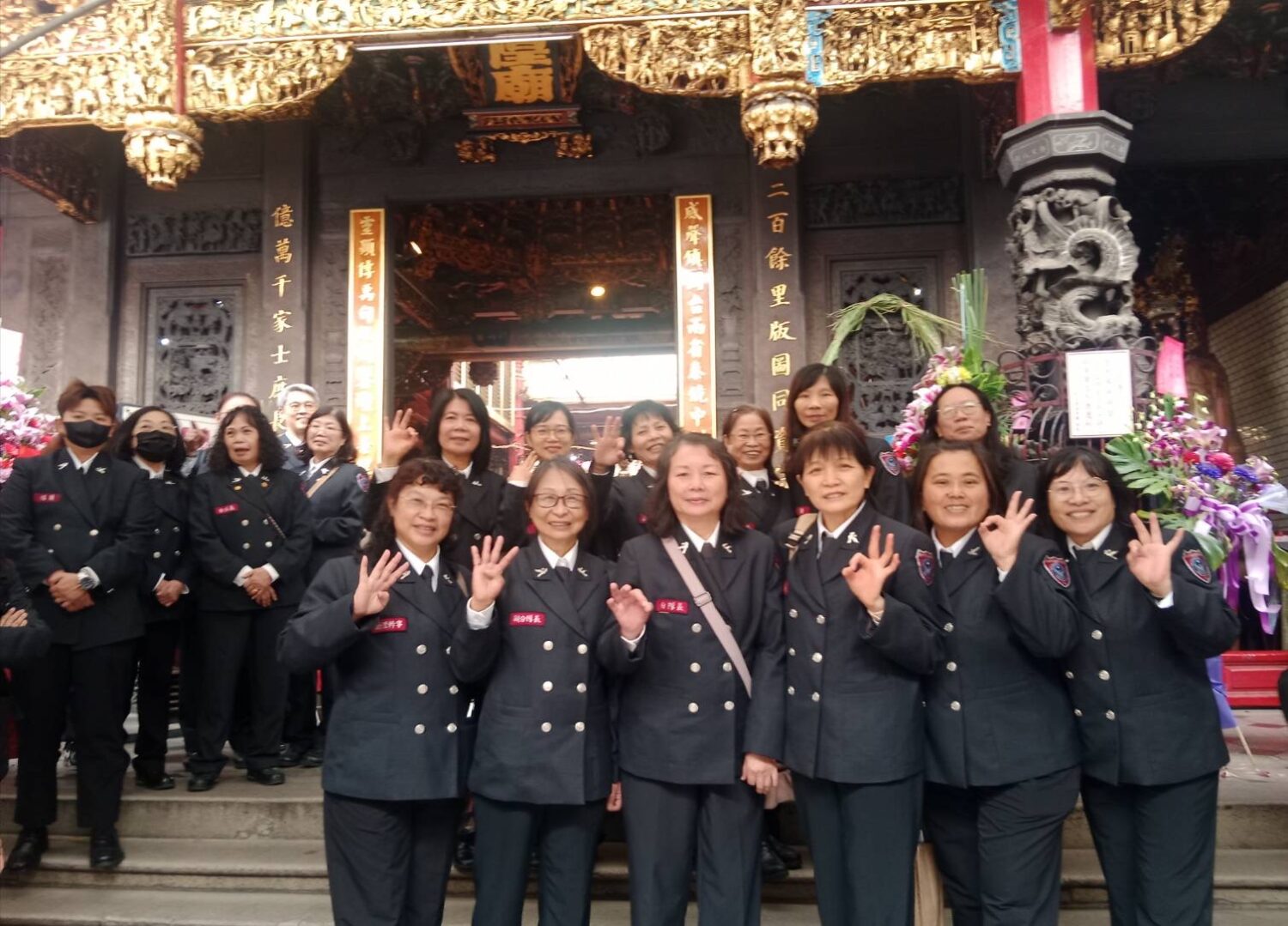 竹市消防節再諦佳績 創下桃竹苗區「單日最高捐血袋數1487」 新竹市消防局義消娘子軍團,各個身手矯健、發揮大愛不落人後。(圖/記者黃溎芬翻攝)