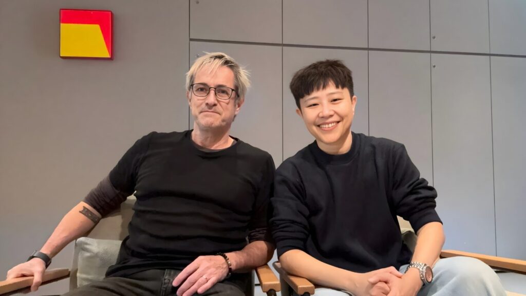 台、智創作者跨國合作 「運用 AI」推動台灣科技走向國際 Taiwan Edge 主持人馬克・奧普利格 Marcel Oppliger 與 Inside Taiwan AI Podcast 共同創辦人 Kimmy Chen 合作西班牙語版半導體產業 AI Podcast。(圖/主辦單位提供)