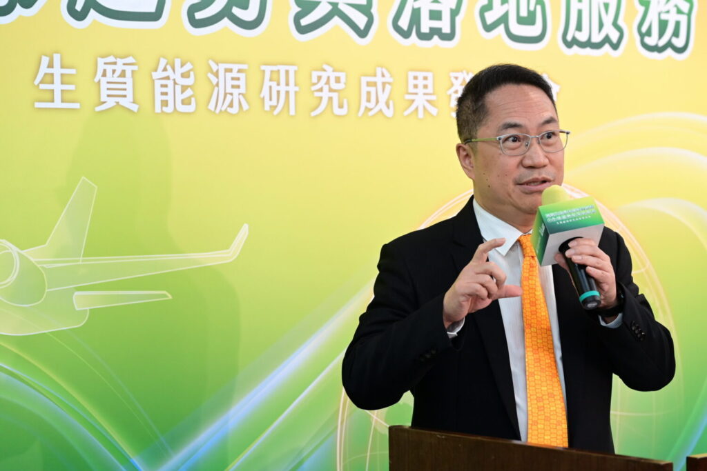 USGBC與中經院籲推E10酒精汽油 填補運輸減碳缺口 USGBC駐台代表盧智卿在閉幕致詞時表示,相信生質乙醇能成為台灣減碳的重要助力。(USGBC提供)