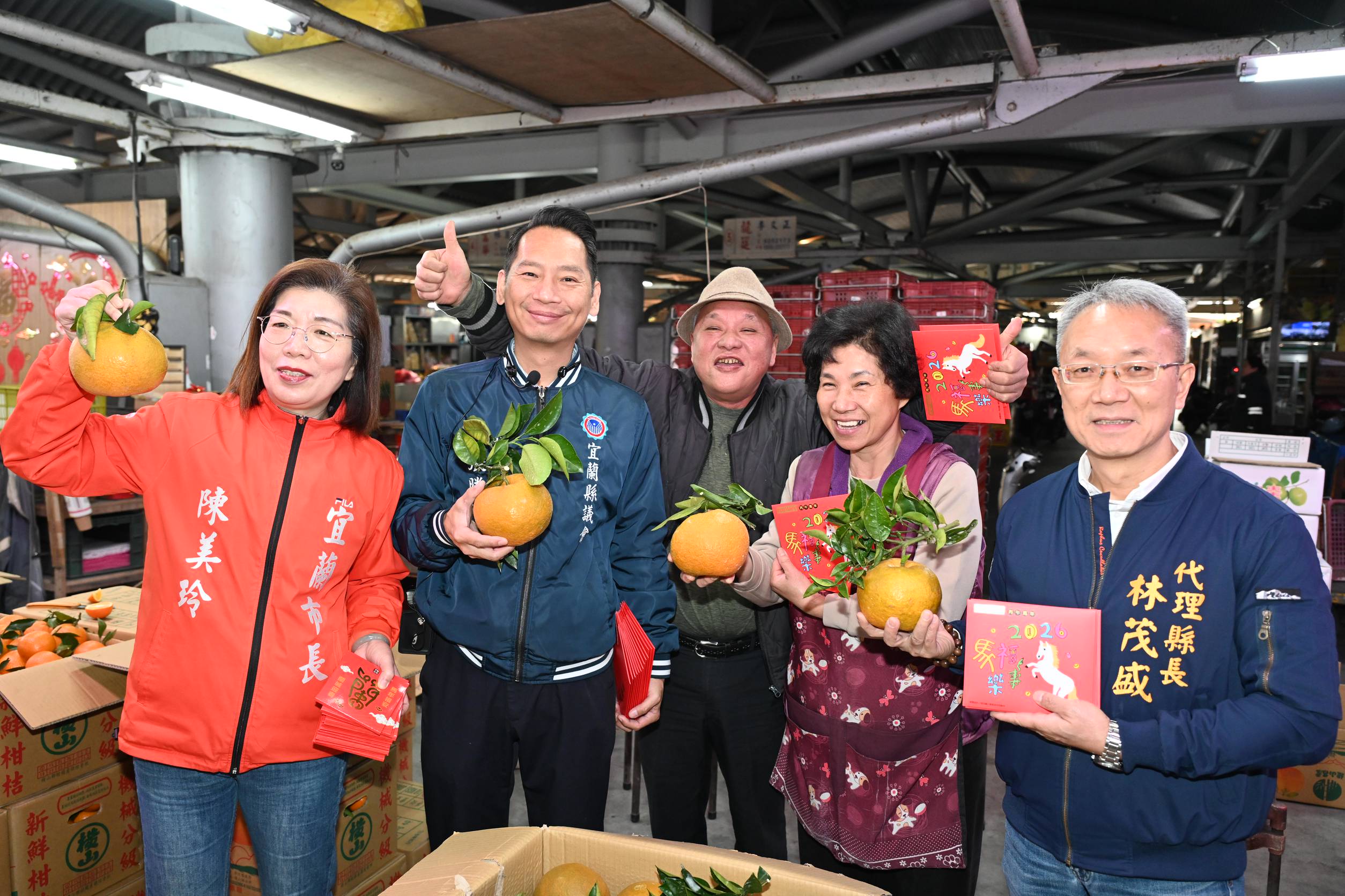 春節前穩定民生物資供應 林茂盛視察宜蘭果菜市場 春節前穩定民生物資供應 林茂盛視察宜蘭果菜市場