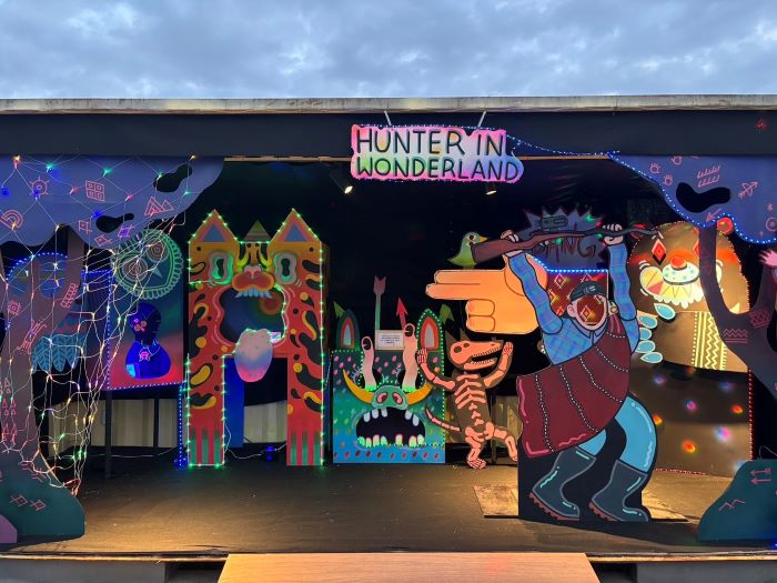 原民藝術注入自然省思 新北燈會女獵人走入城市森林 24 《圖說》《獵人的山林奇遇》現場燈區照。〈原民局提供〉