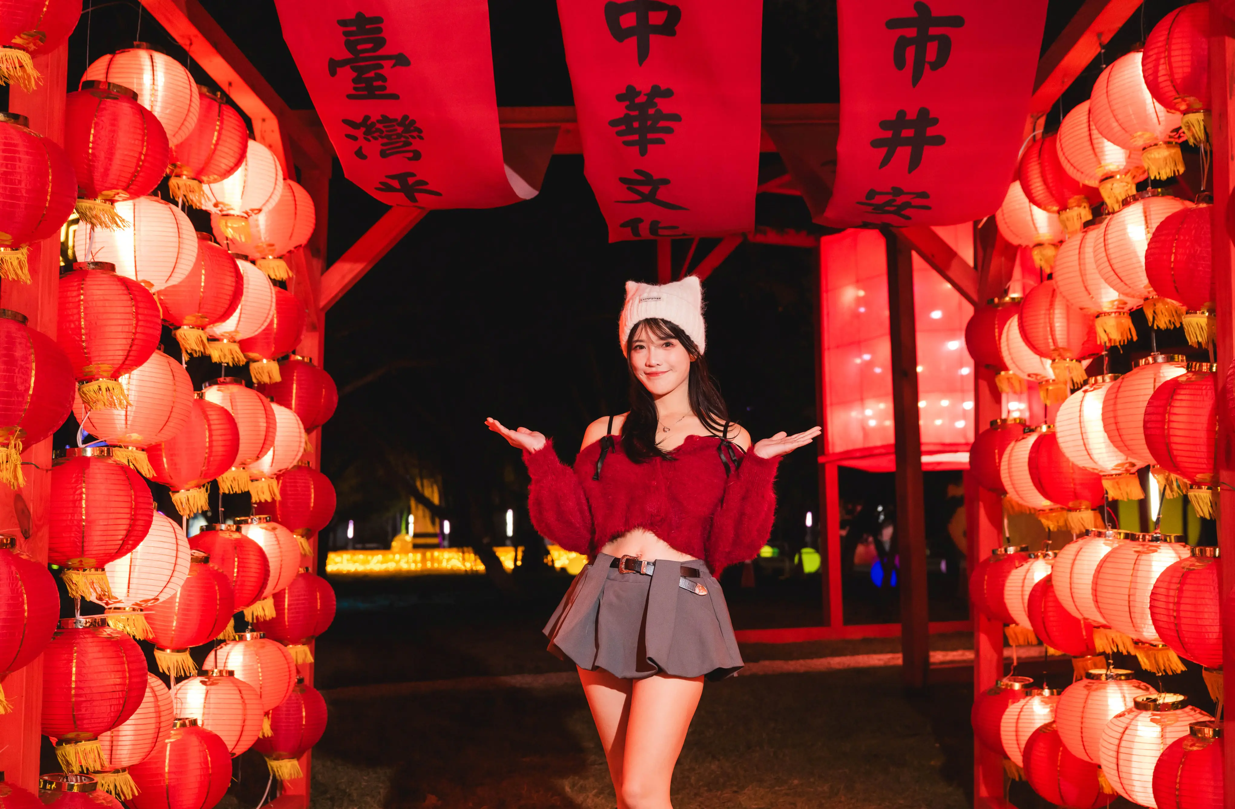 走一圈好運全收! 民政局幸福祈願村「媽祖童樂園」燈組超好拍 豐原慈濟宮加碼送錢母、月老姻緣繩 走一圈好運全收! 民政局幸福祈願村「媽祖童樂園」燈組超好拍 豐原慈濟宮加碼送錢母、月老姻緣繩