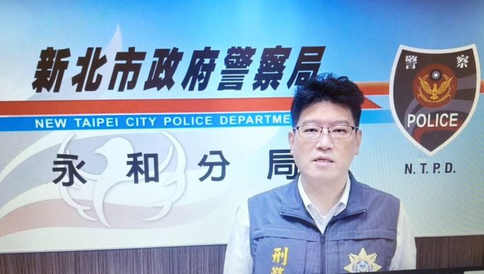 假競技真賭博 永和警破獲德州撲克賭場逮23人 28 《圖說》偵查隊長賴陽壬說明案由。〈永和分局提供〉