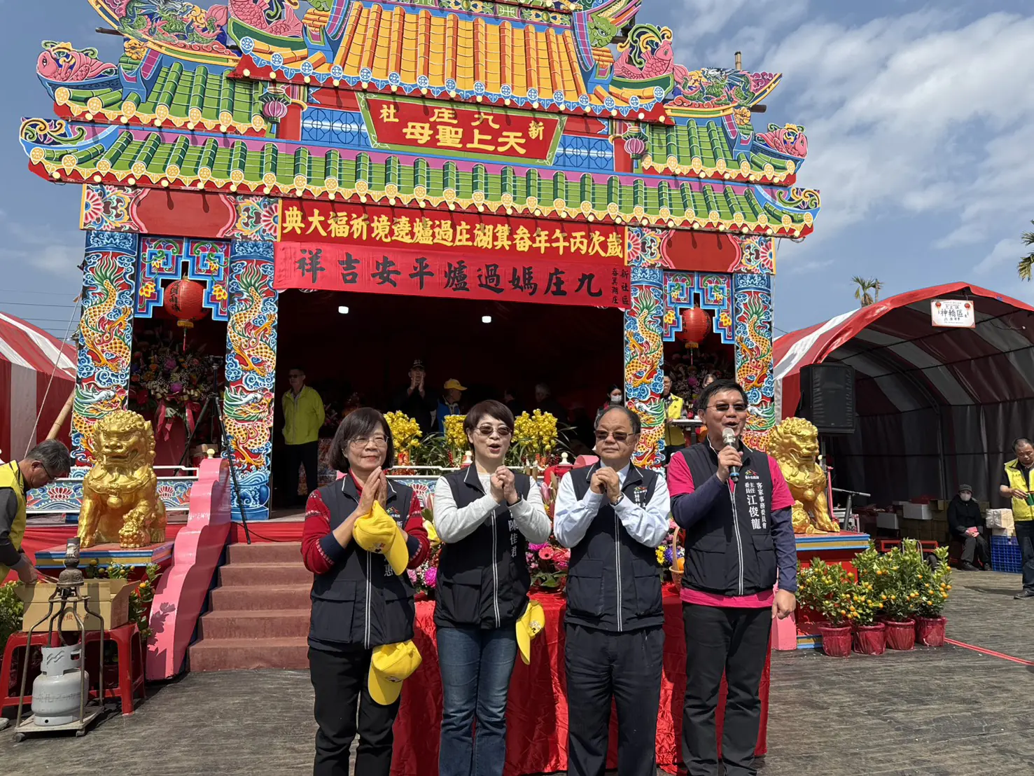 新社九庄媽大年初四熱力全開 凌晨四點集合遊庄遶境 新社九庄媽大年初四熱力全開 凌晨四點集合遊庄遶境