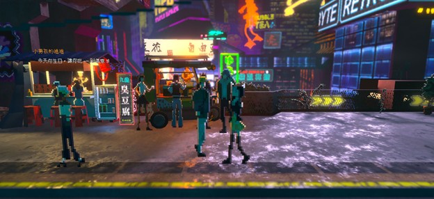 龍華科大原創遊戲《COGITO》勇奪德國紅點設計大獎 62 《圖說》龍華科大遊戲系師生作品《COGITO》以像素風格融合賽博龐克美學與台灣夜市意象,展現獨特未來感。〈龍華科技大提供〉