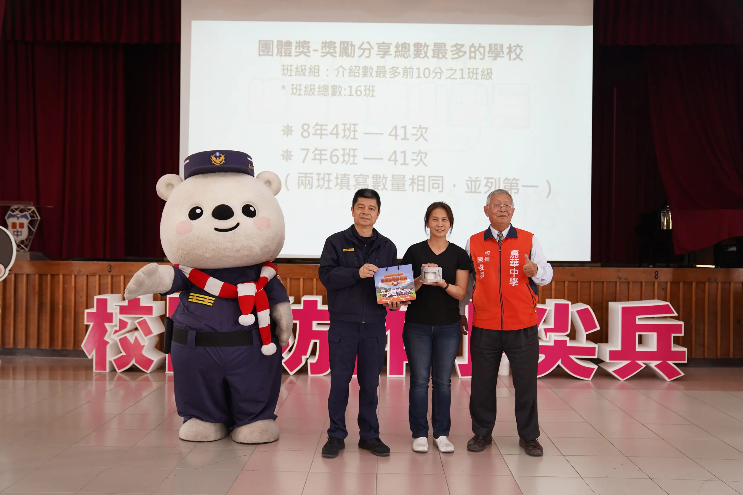 嘉市警「校園防詐小尖兵」開學日啟動!局長領軍32校連線打造韌性城市 嘉市警「校園防詐小尖兵」開學日啟動!局長領軍32校連線打造韌性城市