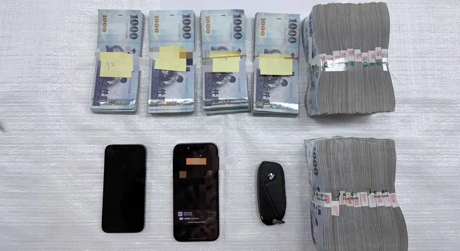 借錢又借車起糾紛 男強行取走240萬元遭警逮捕 警方查扣現金240萬元。