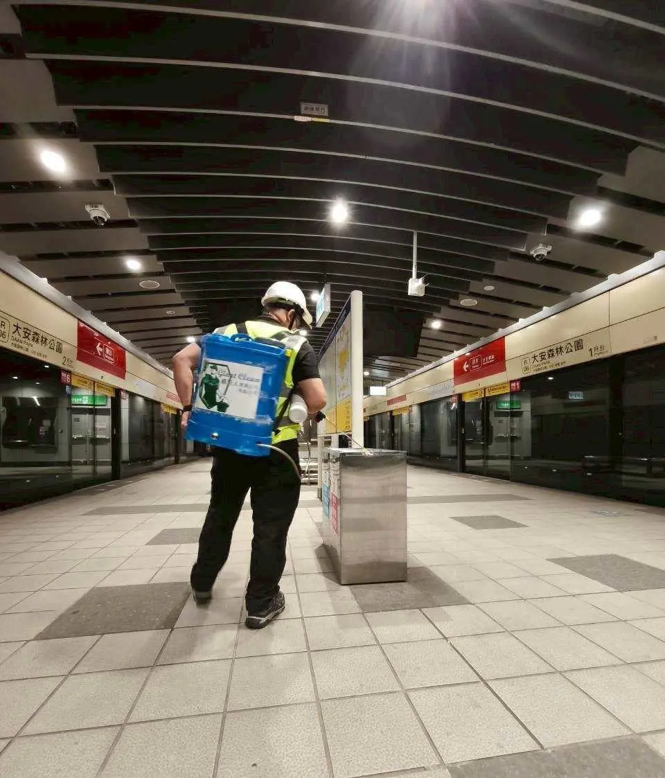 因應首例漢他病毒 北捷強化車站清潔與環境消毒 因應首例漢他病毒 北捷強化車站清潔與環境消毒