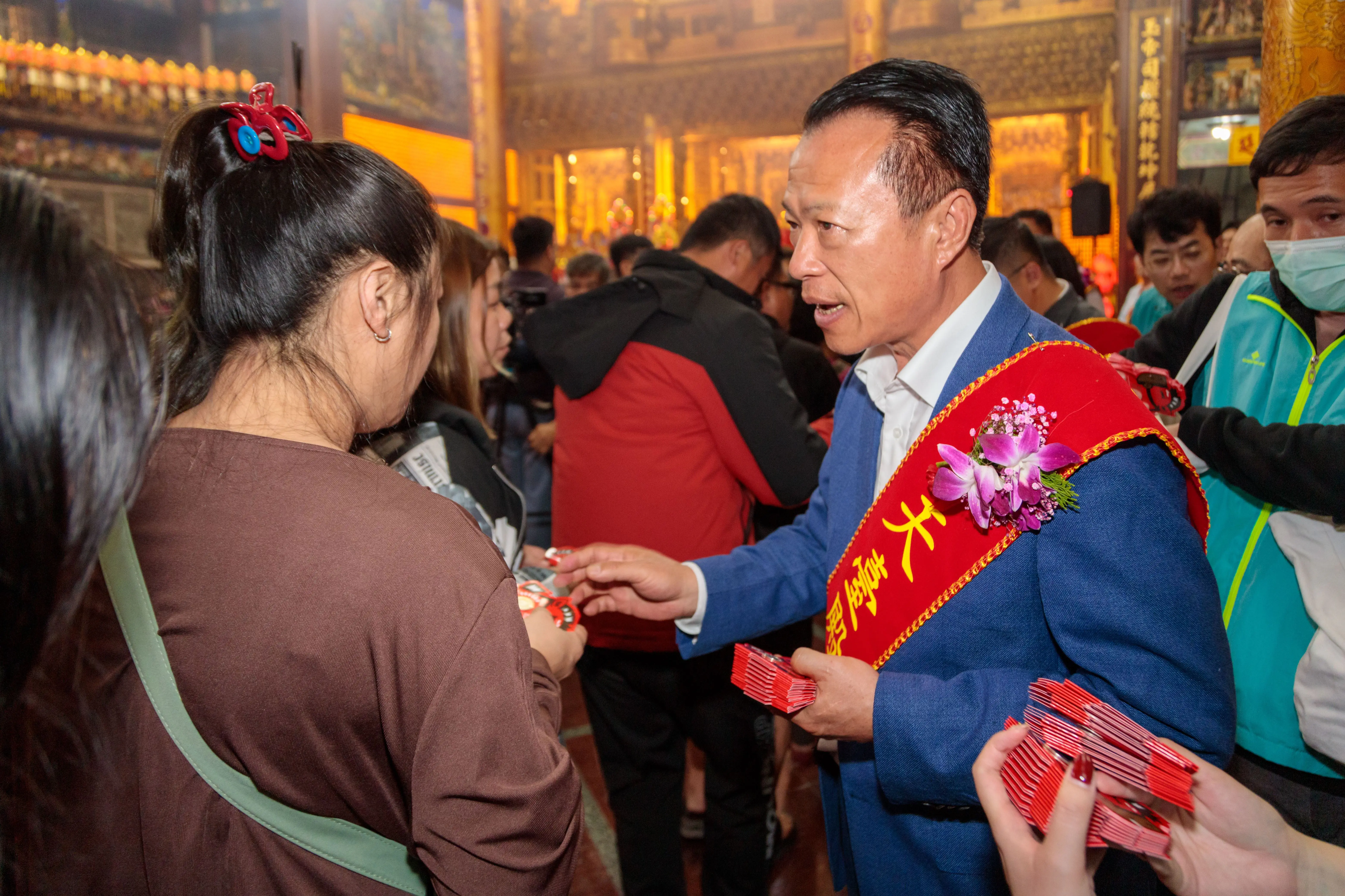初九拜天公　翁章梁赴溪口天臺殿、朴子天公壇參拜祈福