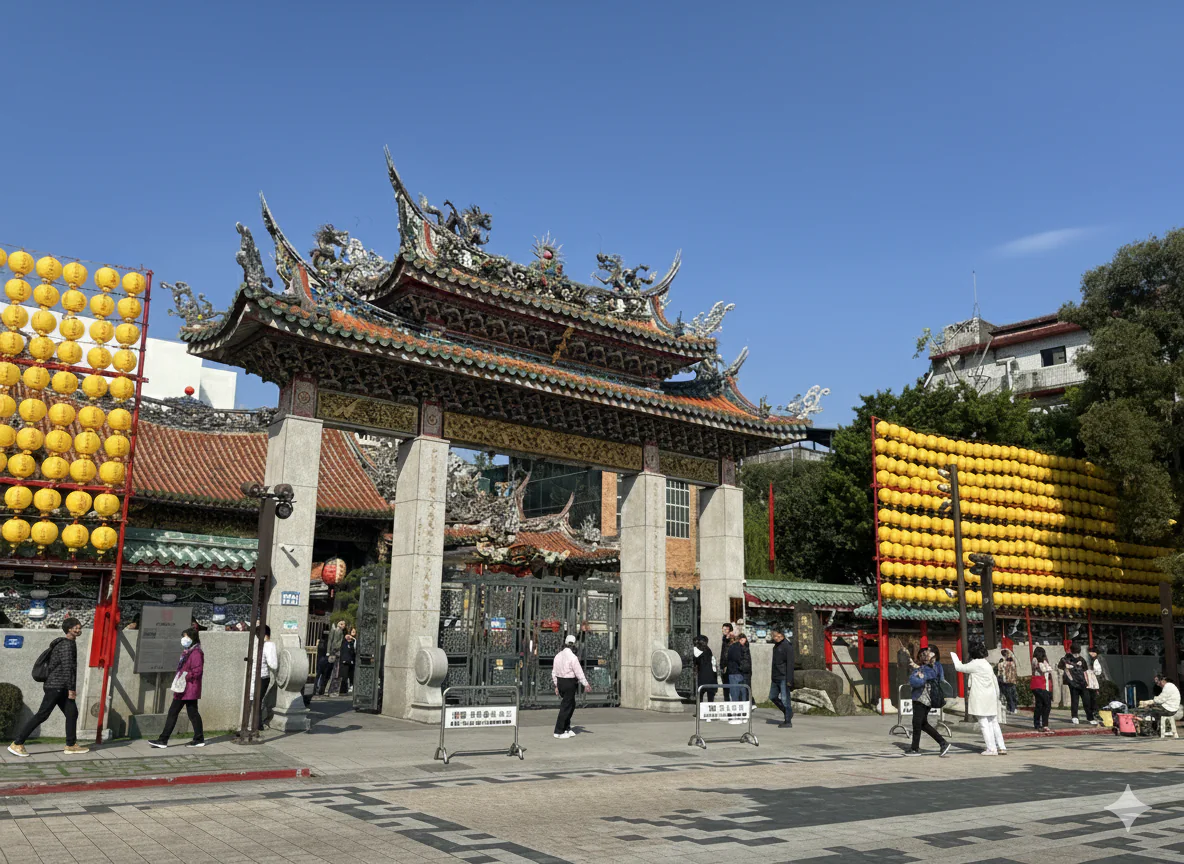 春節期間艋舺龍山寺周邊交通管制 萬華分局籲用路人配合 春節期間艋舺龍山寺周邊交通管制 萬華分局籲用路人配合