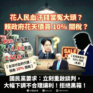 台美貿易協議最荒謔的變局? 從15%到19.7%的關稅騙局? 台美貿易協議最荒謔的變局? 從15%到19.7%的關稅騙局?