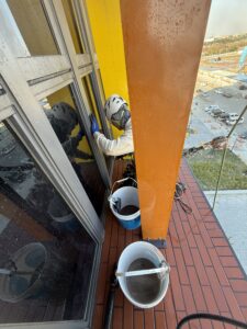 雲林縣虎尾醫學中心外牆清洗工程施工