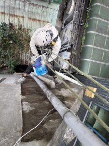 台北市萬華區公寓外牆除樹工程施工