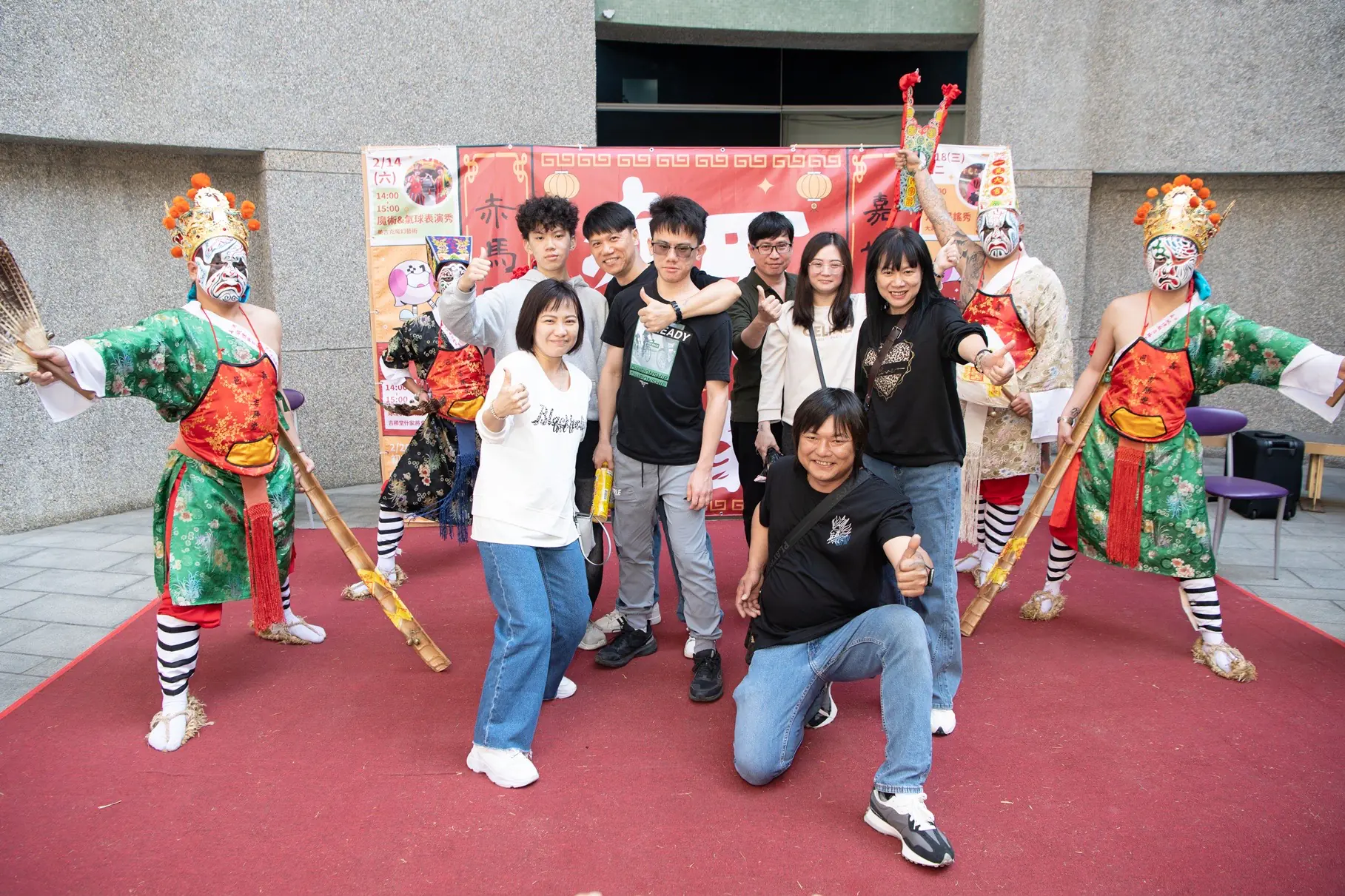 嘉博舘家將走陣、臉譜彩繪帶民眾沉浸信仰文化迎新春 嘉博舘家將走陣、臉譜彩繪帶民眾沉浸信仰文化迎新春