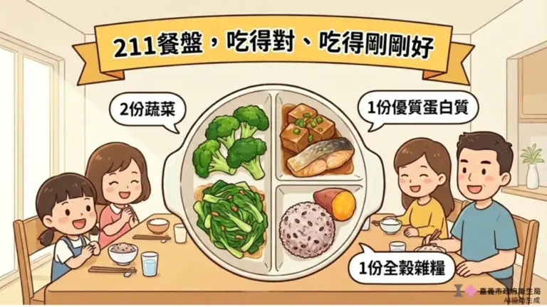 告別春節肥！嘉義市營養師傳授「211餐盤」口訣　穩定血糖、血脂不復胖