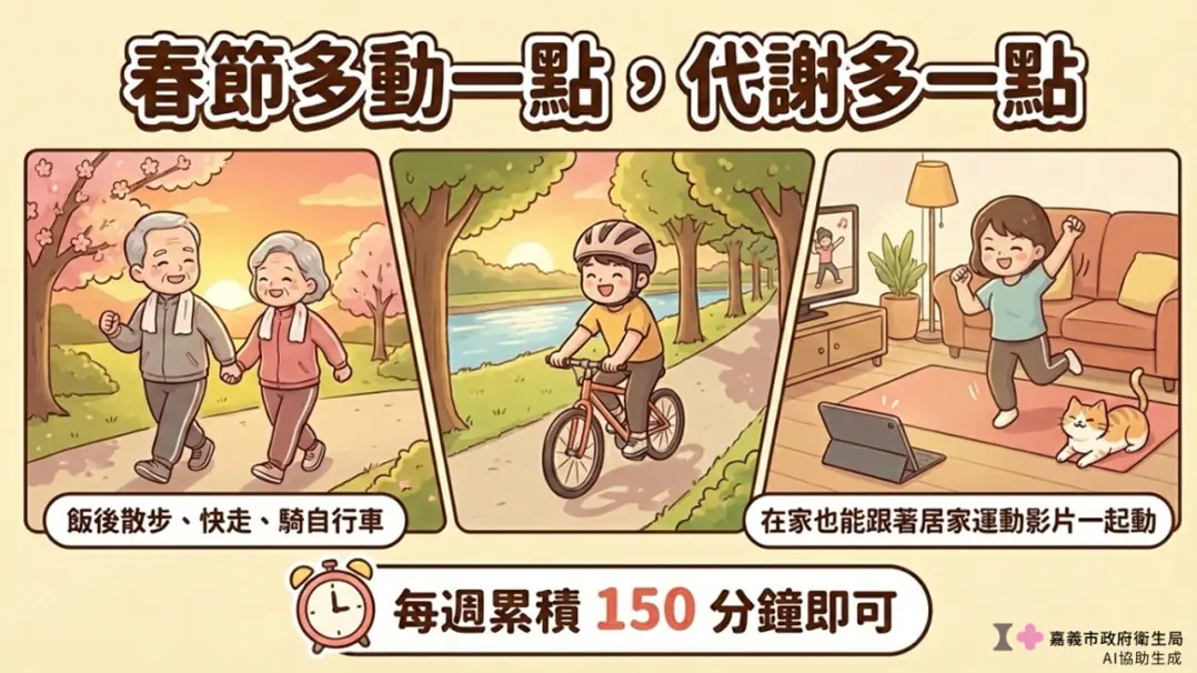 告別春節肥！嘉義市營養師傳授「211餐盤」口訣　穩定血糖、血脂不復胖