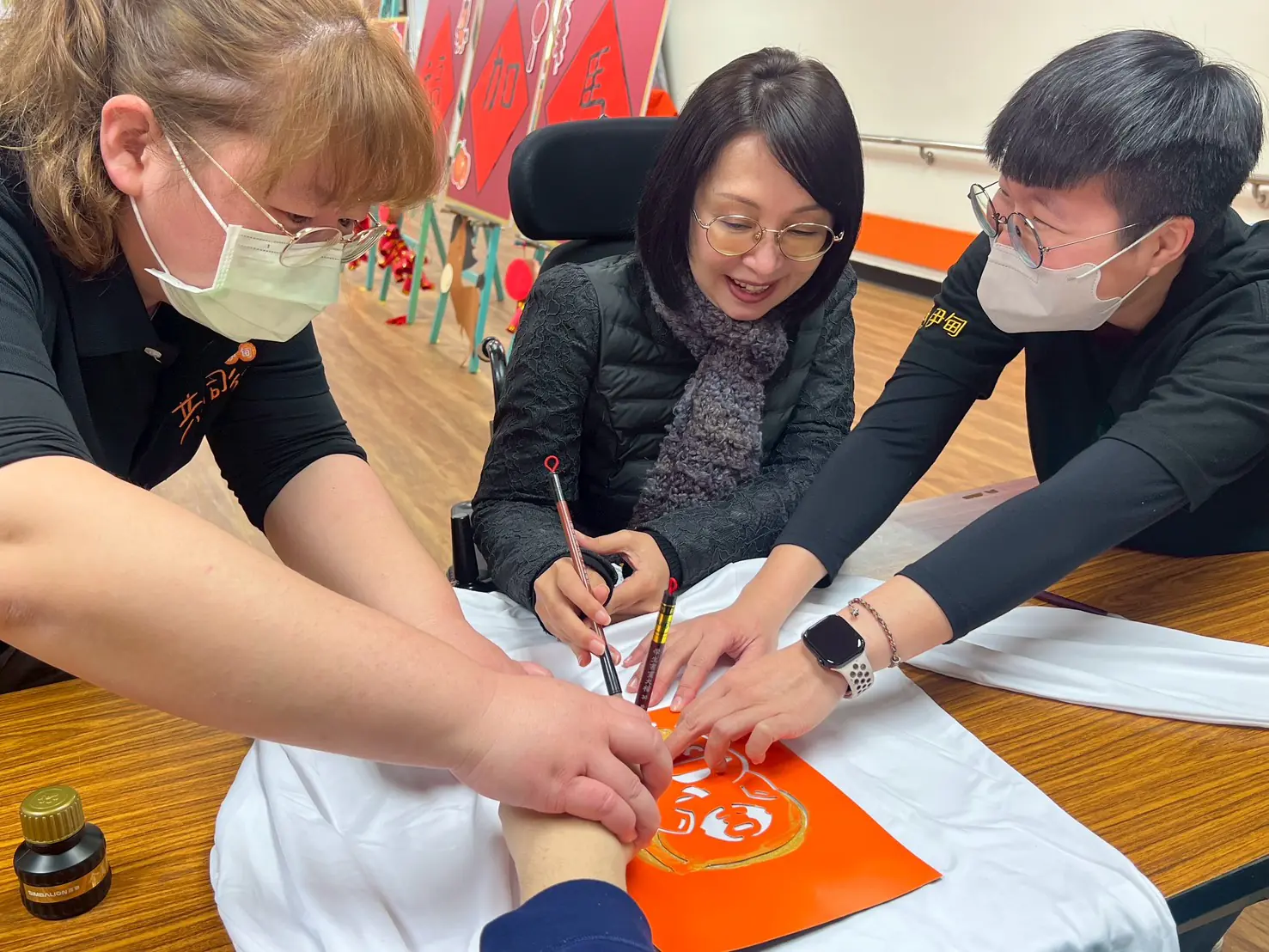 基隆身障中心「神馬攏賀過好年」活動 楊玉欣贈慰問金暖迎春 基隆身障中心「神馬攏賀過好年」活動 楊玉欣贈慰問金暖迎春