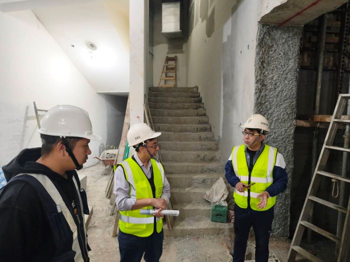 工程進度92%超前 永平國小地下停車場目標年底啟用 30 《圖說》設置連通道銜接捷運萬大中和線LG05站。〈交通局提供〉