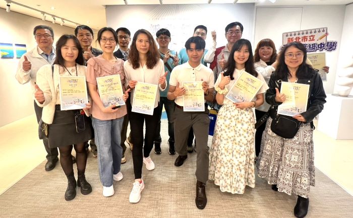 用創意行動實踐 新北7件SDGs創意教案全國第一 23 《圖說》「永續台灣創意教案」新北市獲獎數勇奪全國第一,圖為得獎人員合影。〈教育局提供〉