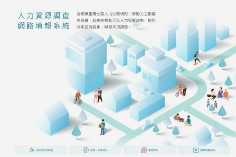 就業、失業統計  敬請支持人力資源調查