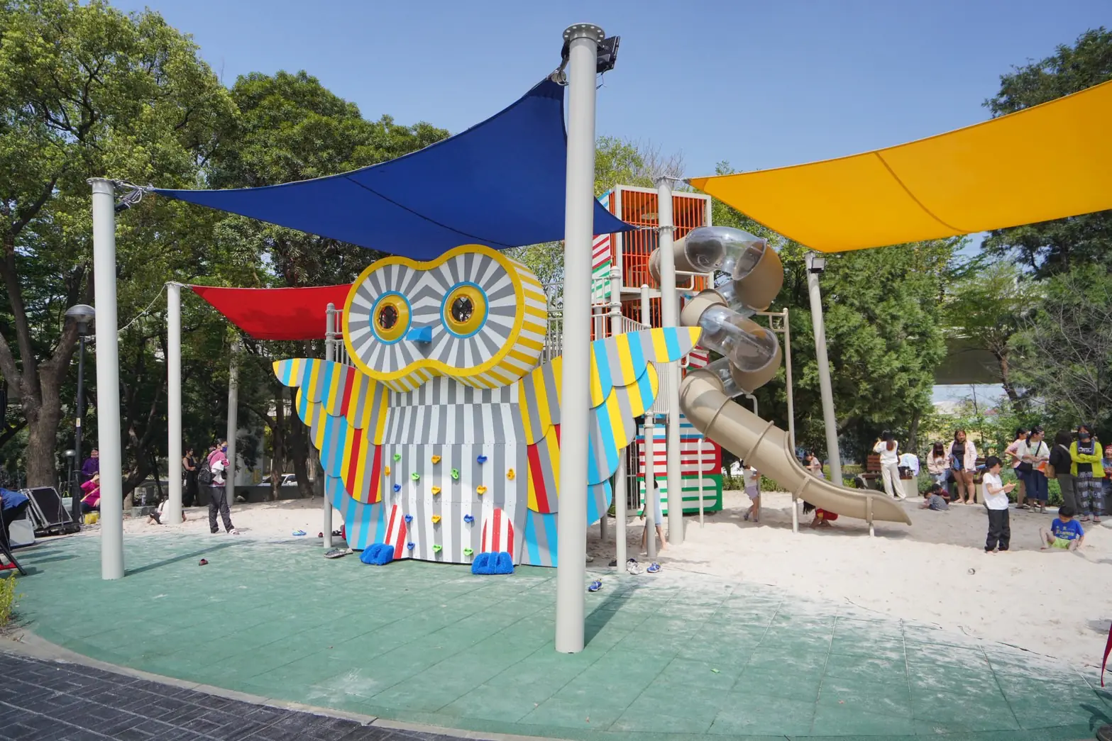 斥資6,000萬打造貓頭鷹主題遊戲場 豐原翁明公園兒童節前啟用成最暖禮物 斥資6,000萬打造貓頭鷹主題遊戲場 豐原翁明公園兒童節前啟用成最暖禮物