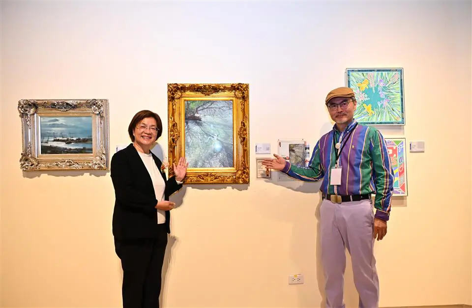 跨越國際的藝術共振 粘信敏師生作品聯展 彰化美術館磅礡登場 跨越國際的藝術共振 粘信敏師生作品聯展 彰化美術館磅礡登場