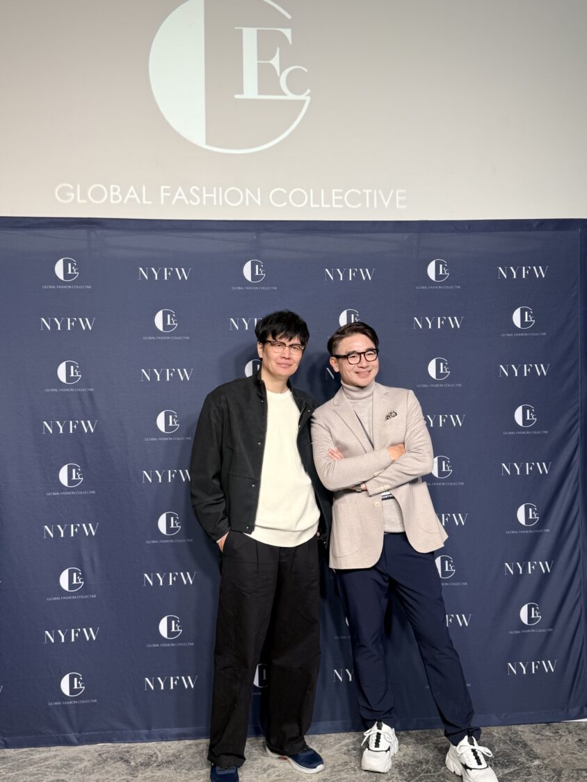從巴黎時裝周合作再到紐約時裝周 蓓朵娜持續布局國際市場成為台灣之光 蓓朵娜創辦人PAUL老師(右)贊助2019年巴黎時裝周唯一受邀展出的台灣設計師施堉霖 YULIN。(圖/蓓朵娜 提供)