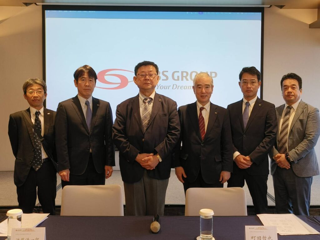 日本第八大物流集團SBS成立「台灣古河物流」 攜手華羿航空布局亞洲市場 (左起):台灣SBS古河物流股份有限公司監察人 播木康洋、SBS控股集團董事田中康仁、台灣SBS古河物流股份有限公司董事長 近藤浩ㄧ郎、SBS古河物流股份有限公司社長 森田真浯、台灣SBS古河物流股份有限公司董事町田哲也、台灣SBS古河物流股份有限公司顧問 德田真也。(圖/華羿集團 提供)