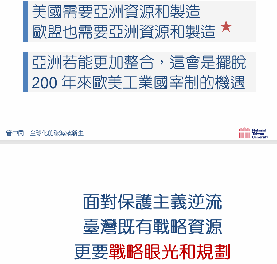 中華戰略學會會員大會暨會慶 管中閔院士專題講演「全球化的破滅或新生?」 中華戰略學會會員大會暨會慶 管中閔院士專題講演「全球化的破滅或新生?」