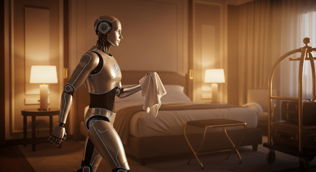 Khameleon獲Pre-Seed輪融資 人形機器人瞄準飯店客房清潔市場 Khameleon獲Pre-Seed輪融資 人形機器人瞄準飯店客房清潔市場