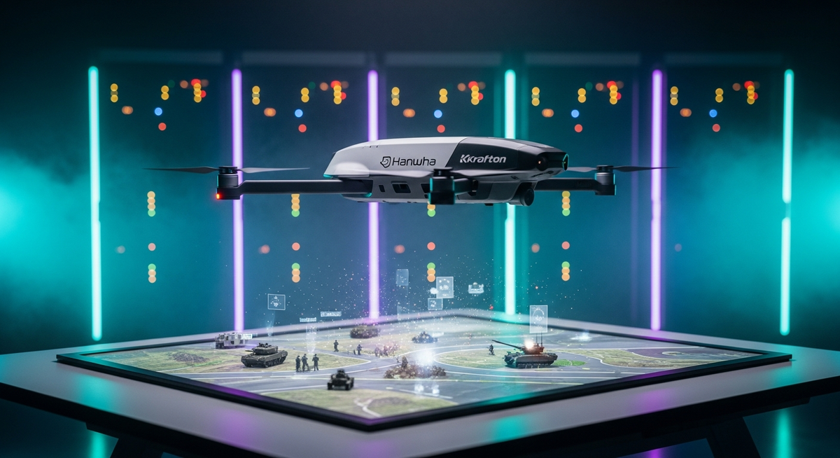 南韓遊戲巨頭跨足軍工AI Krafton攜手韓華打造數位戰場 南韓遊戲巨頭跨足軍工AI Krafton攜手韓華打造數位戰場